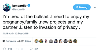 Illustration for article titled Cardi B Deletes Her Instagram in a Time of Turmoil and War (With Azealia Banks)